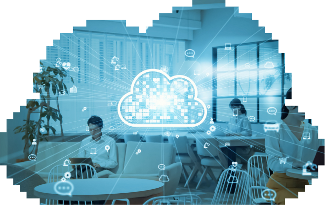Cloud automation services illustration